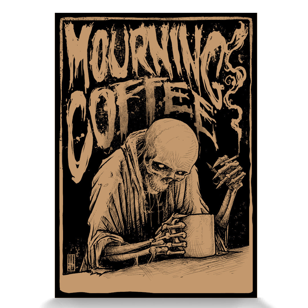 Mourning Coffee A4 Art Print