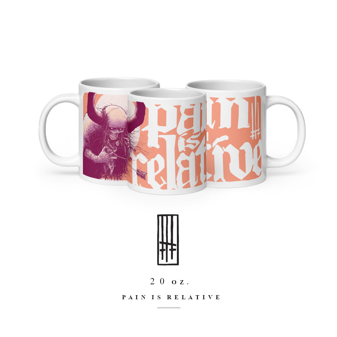 Pain Is Relative Coral Mug