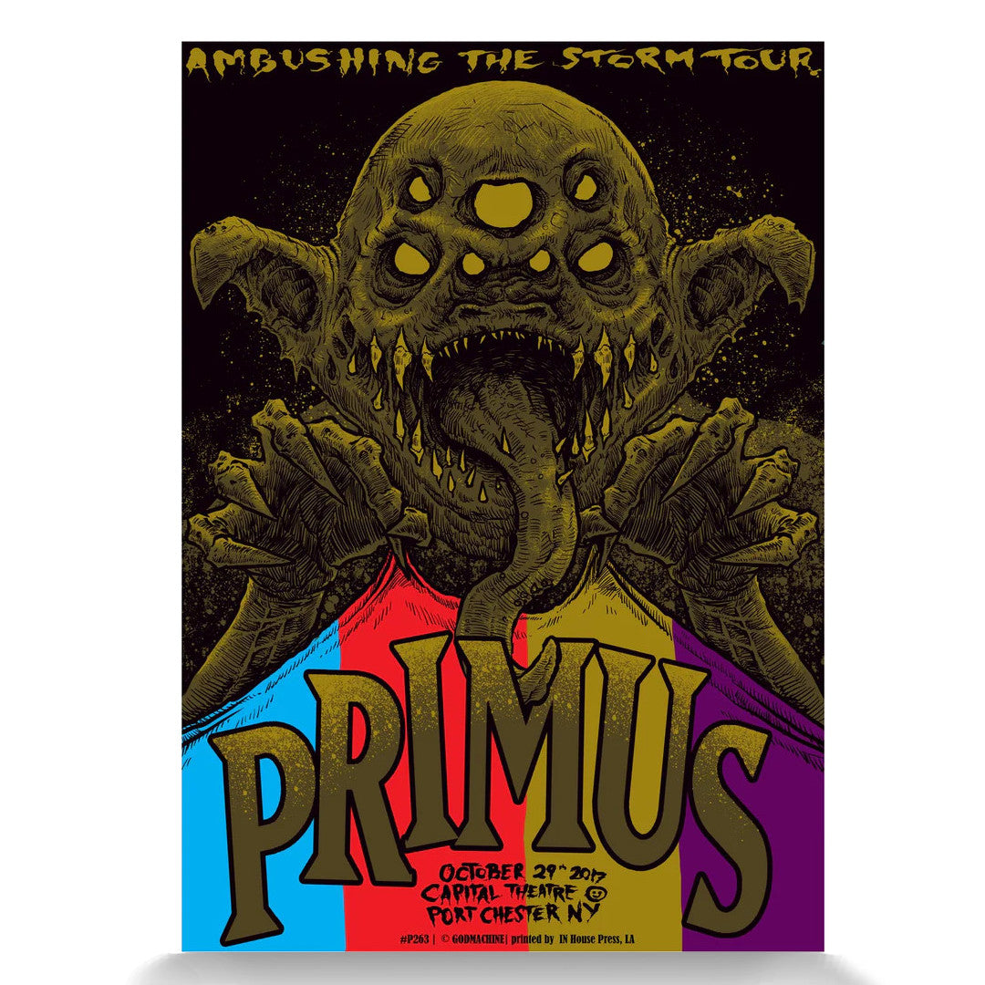 Primus: Ambushing the Storm Tour 2017 Regular Edition Silk Screen Print