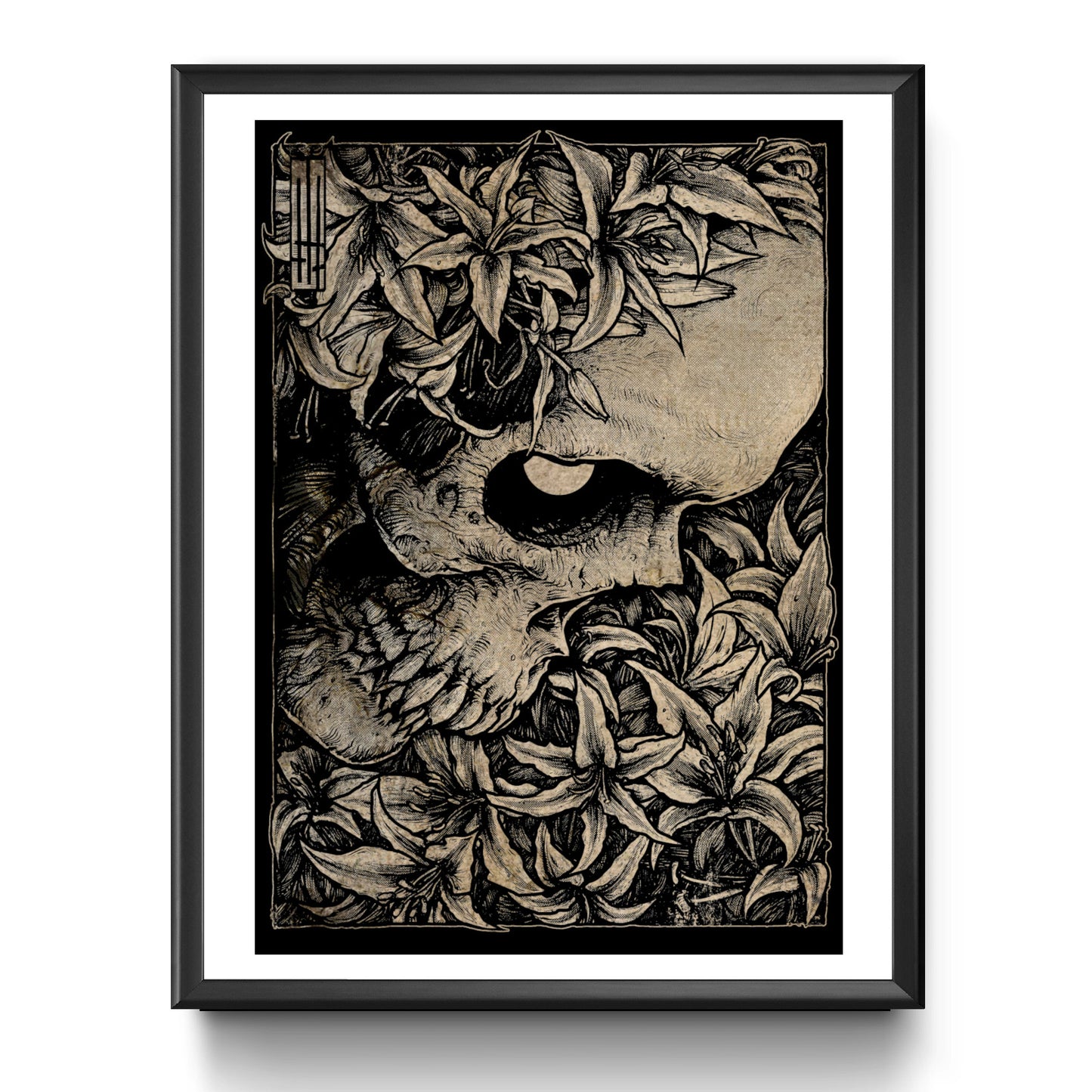 Rest In Pieces [Sepia] A4 Art Print